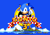 Size: 960x672 | Tagged: safe, artist:blitzerhog12, sonic the hedgehog, hedgehog, 2021, abstract background, angel island, classic sonic, clenched fist, clouds, daytime, english text, fake screenshot, logo, ocean, outdoors, pixel art, smile, smiling at viewer, solo, sonic the hedgehog 3, sprite, style emulation, text, title screen, wagging finger, water