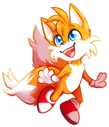 Size: 2671x3105 | Tagged: safe, artist:myskitbiscuit, miles "tails" prower, 2021, looking up, mouth open, open smile, simple background, smile, solo, transparent background