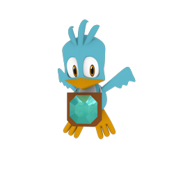 Size: 3800x3800 | Tagged: safe, artist:tppercival, flicky, 2023, 3d, flying, lily, looking at viewer, mid-air, necklace, simple background, solo, transparent background