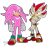 Size: 1221x1127 | Tagged: safe, artist:molochtdl, knuckles the echidna, shadow the hedgehog, super shadow, 2020, duo, fixing glove, frown, hyper form, hyper knuckles, looking at viewer, signature, simple background, standing, super form, transparent background