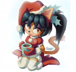 Size: 2788x2664 | Tagged: safe, artist:quark196, honey the cat, christmas