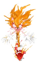 Size: 566x952 | Tagged: safe, artist:or__todd, sonic the hedgehog, super sonic, 2025, simple background, solo, super form, white background