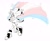 Size: 2048x1666 | Tagged: safe, artist:dirtyteeths, shadow the hedgehog, hedgehog, 2021, cute, eyelashes, flag, holding something, line art, looking offscreen, male, monochrome, pride, pride flag, scar, shadowbetes, smile, solo, sparkles, spot color, top surgery scars, trans boy shadow, trans male, trans pride, transgender