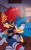 Size: 701x1118 | Tagged: safe, artist:sonicboomnextgen, sally acorn, sonic the hedgehog, chipmunk, hedgehog, 2020, duo, female, lying on them, male, no vest, sally x sonic, sally's ringblader outfit, shipping, sofa, straight