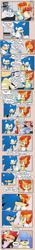 Size: 1296x9235 | Tagged: safe, artist:risziarts, manik acorn, sally acorn, sonia acorn, sonic the hedgehog, chipmunk, hedgehog, 2023, child, chili, comic, cooking, dialogue, english text, family, king sonic, kiss, kiss on cheek, kitchen, plate, quartet, queen sally acorn, sally x sonic, shipping, speech bubble, straight