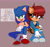 Size: 2924x2752 | Tagged: safe, artist:ducklordo, sally acorn, sonic the hedgehog, chipmunk, hedgehog, 2024, duo, grey background, pose, redraw, sally x sonic, sally's ringblader outfit, shipping, simple background, straight