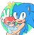 Size: 1280x1326 | Tagged: safe, artist:g-silverscythe, sonic the hedgehog, oc, oc:suri acorn, chipmunk, hedgehog, 2020, baby, cute, duo, sally x sonic, shipping, straight