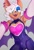 Size: 1401x2048 | Tagged: suggestive, artist:nikkikaji, rouge the bat, oc, oc:rogue the bat (nikkikaji), bat, 2025, alternate hairstyle, bulge, ear piercing, earring, gender swap, grey background, hair over one eye, lidded eyes, looking at viewer, male, mouth open, open smile, simple background, smile, smiling at viewer