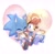 Size: 1701x1656 | Tagged: safe, artist:sn0wyangel, sally acorn, sonic the hedgehog, chipmunk, hedgehog, 2024, chili dog, cute, duo, eating, food, heart background, hot dog, sally x sonic, sally's ringblader outfit, shipping, straight