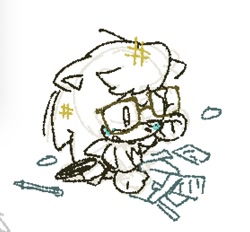 Size: 1364x1268 | Tagged: safe, artist:neku_646611, nicky, 2025, monochrome, simple background, solo, white background