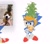 Size: 1650x1440 | Tagged: safe, artist:neku_646611, sonic the hedgehog, dog, 2025, classic sonic, classic sonic (universe), hat, irl, irl human, photo, reference inset, simple background, solo, standing, white background