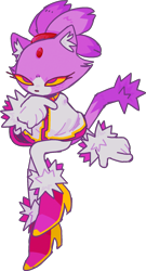 Size: 1011x1869 | Tagged: safe, artist:junglezones, blaze the cat, cat, 2020, ear fluff, eyelashes, fur markings, looking offscreen, simple background, sitting, solo, transparent background, yellow sclera