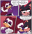 Size: 1076x1165 | Tagged: safe, artist:pepbotnik, shadow the hedgehog, oc, oc:pepita robotnik, angry, canon x oc, comic, english text, hugging, looking at each other, looking at them, panels, shipping, smile, speech bubble, straight