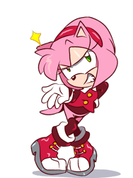 Size: 1536x2048 | Tagged: safe, artist:blehmaster7, amy rose, bottomless, looking at viewer