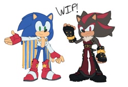 Size: 1200x817 | Tagged: safe, artist:evan stanley, shadow the hedgehog, sonic the hedgehog