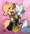 Size: 1821x2048 | Tagged: safe, artist:justowavesco, tangle the lemur, whisper the wolf, lemur, wolf, 2024, cute, duo, duo female, eyes closed, female, flat colors, gradient background, grin, heart, holding them, kneeling, lesbian, looking at them, shipping, signature, sitting, smile, tangabetes, tangle x whisper, treads, whispabetes