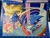 Size: 2048x1536 | Tagged: safe, artist:actionhankbeard, amy rose, metal sonic, robotnik, sonic the hedgehog, hedgehog, sonic cd, 2025, abstract background, black sclera, classic amy, classic metal sonic, classic sonic, classic sonic (universe), female, looking at each other, male, racing, robot, running, star (sky), stardust speedway, traditional media, trio