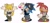Size: 2048x941 | Tagged: safe, artist:te____zz, knuckles the echidna, miles "tails" prower, sonic the hedgehog, echidna, fox, hedgehog, 2023, alternate outfit, beanie, classic knuckles, classic sonic, classic tails, clothes, frown, fully clothed, hat, headphones, headphones around neck, holding something, hoodie, jeans, lidded eyes, looking at viewer, looking back, looking offscreen, male, necklace, overalls, pants, shirt, simple background, smile, spray can, team sonic, trio, white background