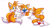 Size: 1800x956 | Tagged: safe, artist:montyth, miles "tails" prower, fox, 2020, bug, butterfly, cute, eyes closed, floppy ear, hugging tail, literal animal, looking at something, looking at viewer, male, mouth open, one fang, simple background, smile, solo, standing, tailabetes, white background