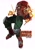 Size: 1448x2048 | Tagged: safe, artist:fourtyfingers, knuckles the echidna, human, 2024, dark skin, explosion, frown, humanized, looking at viewer, simple background, solo, white background