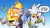 Size: 1600x900 | Tagged: safe, artist:milk_addicc, blaze the cat, silver the hedgehog, dialogue, duo, english text, fire, gradient background, sfx, shipping, silvaze, speech bubble, straight