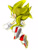 Size: 744x979 | Tagged: safe, artist:charmcaster707, sonic the hedgehog, super sonic, 2018, flying, frown, looking offscreen, mid-air, simple background, sketch, solo, super form, treads, white background, yellow eyes