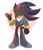 Size: 1280x1477 | Tagged: safe, artist:scuttletown, shadow the hedgehog, hedgehog, 2018, abstract background, blushing, boots, clothes, cute, eyelashes, eyes closed, fingerless gloves, jacket, male, open jacket, shadowbetes, smile, solo, standing