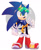 Size: 1100x1331 | Tagged: safe, artist:scuttletown, sonic the hedgehog, hedgehog, 2018, abstract background, belt, blushing, bodysuit, boots, clenched teeth, clothes, concept outfit, cute, fully clothed, looking offscreen, male, outline, signature, smile, solo, sonabetes, sonic riders, standing, sunglasses