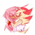 Size: 548x548 | Tagged: safe, artist:its-just-hyper, knuckles the echidna, shadow the hedgehog, super knuckles, super shadow, 2025, blushing, duo, eyes closed, gay, holding each other, hugging, kiss, knuxadow, shipping, simple background, super form, white background