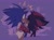 Size: 1747x1284 | Tagged: safe, artist:honestlynotgonnalie, shadow the hedgehog, sonic the hedgehog, hedgehog, 2024, abstract background, blushing, exclamation mark, fingerless gloves, gay, heart, holding them, kiss, kiss on lips, male, shadow x sonic, shipping, signature, standing, surprise kiss, surprised, wagging tail
