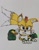 Size: 3000x3859 | Tagged: safe, artist:masaxmune23, mangey, miles "tails" prower, fox, 2023, all fours, clenched teeth, glaring, male, simple background, solo, traditional media
