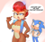 Size: 858x801 | Tagged: safe, artist:vitoriacampos, sally acorn, sonic the hedgehog, chipmunk, hedgehog, squirrel, dialogue, duo, english text