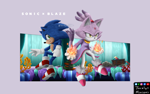 Size: 3000x1875 | Tagged: safe, artist:jocelynminions, blaze the cat, sonic the hedgehog