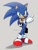Size: 681x900 | Tagged: safe, artist:scourgefrontier, sonic the hedgehog, hedgehog, blue fur, gloves, green eyes, male, shoes, socks, solo