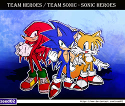 Size: 600x512 | Tagged: safe, artist:zeed_02, knuckles the echidna, miles "tails" prower, sonic the hedgehog, team sonic