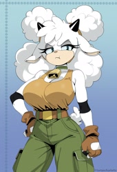 Size: 1386x2041 | Tagged: suggestive, artist:tartancharlotte, lanolin the sheep