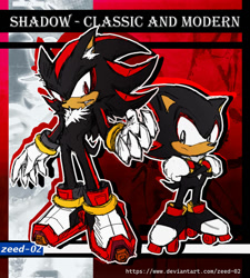 Size: 848x943 | Tagged: safe, artist:zeed_02, shadow the hedgehog