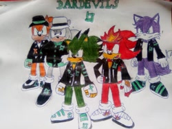 Size: 716x537 | Tagged: dnp, safe, artist:theoneandonlycactus, oc, oc:cactus the hedgehog, traditional media