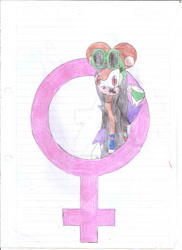 Size: 400x550 | Tagged: safe, artist:thunder-the-mouse, oc, oc:thunder dark the hedgemouse, traditional media
