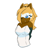 Size: 2048x2048 | Tagged: safe, artist:0vertax, whisper the wolf, wolf, female, solo