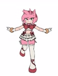 Size: 1584x2048 | Tagged: safe, artist:littlelilotl, amy rose, alternate outfit, female, solo