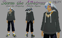 Size: 1140x701 | Tagged: safe, artist:petite-neko-kitsune, storm the albatross, human, humanized, mmd