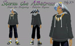 Size: 1140x701 | Tagged: safe, artist:petite-neko-kitsune, storm the albatross, human, humanized, mmd