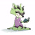 Size: 1110x1113 | Tagged: safe, artist:spiritsonic, clove the pronghorn, book, pajamas, reading