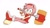 Size: 1248x702 | Tagged: safe, artist:seen023hey, amy rose, piko piko hammer, pillow, simple background, solo, white background