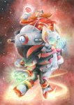 Size: 650x919 | Tagged: safe, artist:finikart, robotnik, rouge the bat, shadow the hedgehog