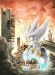 Size: 827x1122 | Tagged: safe, artist:finikart, silver the hedgehog, male, solo