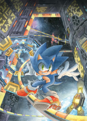 Size: 827x1148 | Tagged: safe, artist:finikart, sonic the hedgehog