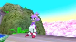 Size: 1366x768 | Tagged: safe, artist:undeadponysoldier, blaze the cat, sonic adventure 2, 3d, chao garden, female, garry's mod, gmod, solo