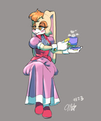 Size: 1066x1275 | Tagged: safe, artist:bluwails, vanilla the rabbit